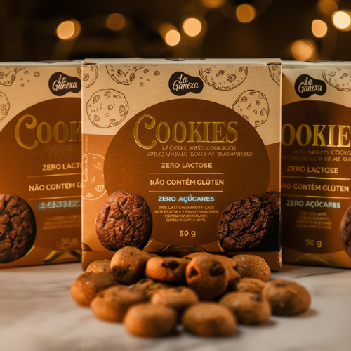 Kit 3 Cookies Cacau com Gotas de Chocolate