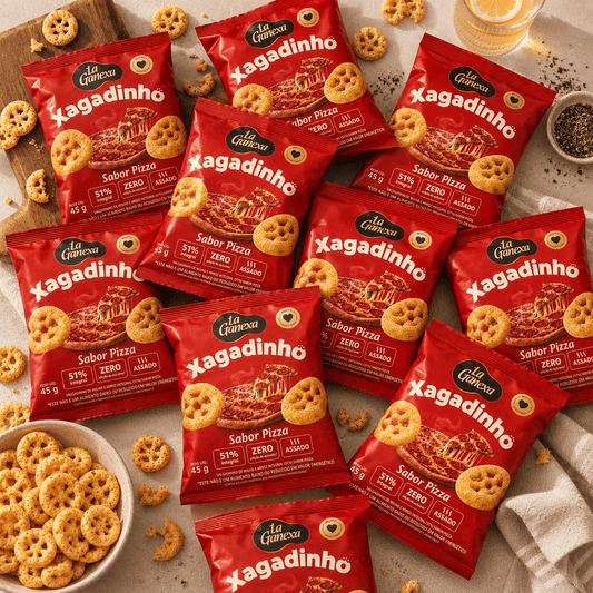 Kit 10 Xagadinhos sabor Pizza 45g
