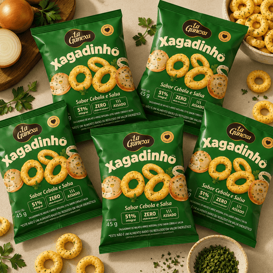 Kit 5 Xagadinhos sabor Cebola e Salsa 45g