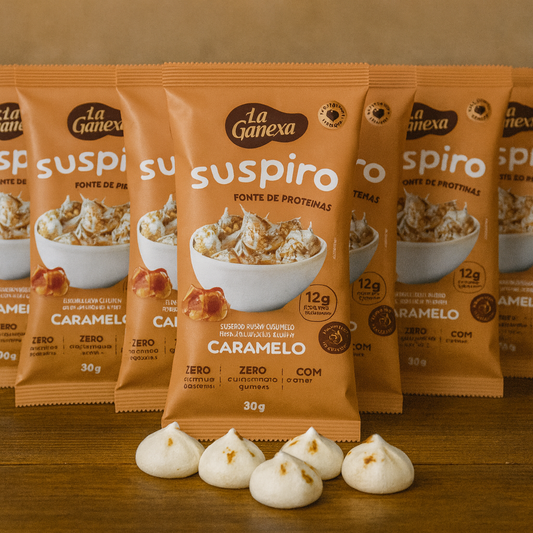 Kit 10 Suspiros sabor Caramelo 30g