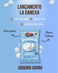 Suspiro Proteico sabor Tradicional 30g/un - La Ganexa