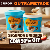 Kit de 2 Pastas de amendoim sabor Leitinho - 50% na 2ª unidade