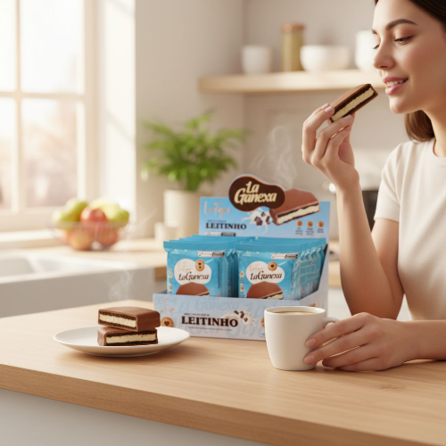 Display of Milk with Whey Protein - 12 units