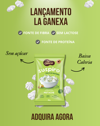 Suspiro Proteico sabor Pistache 30g/un - La Ganexa