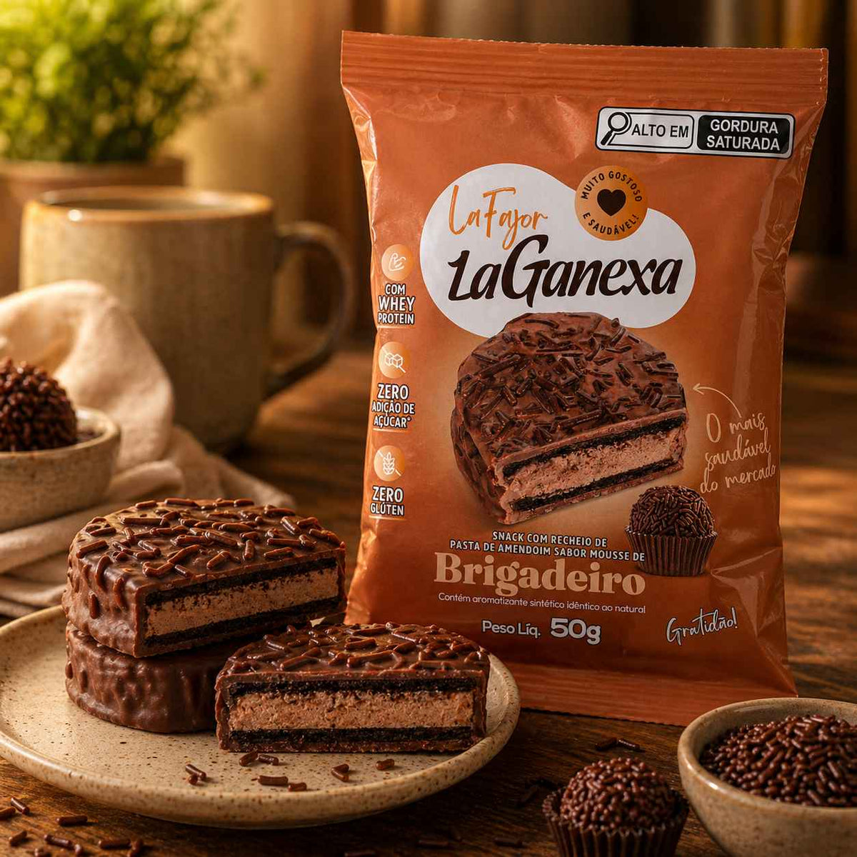 Brigadeiro with Whey Protein Display - 12 units