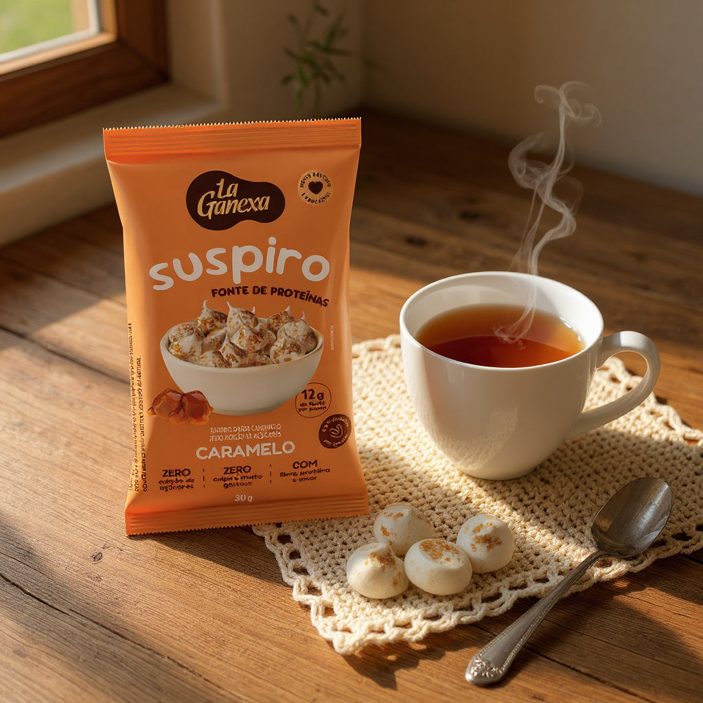 Suspiro Proteico sabor Caramelo