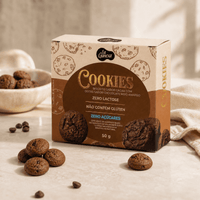 Kit 12 Cookies Cacau com Gotas de Chocolate