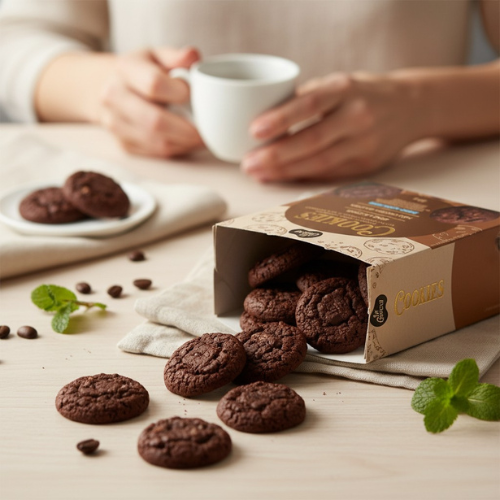 Cookies Cacau com Gotas de Chocolate