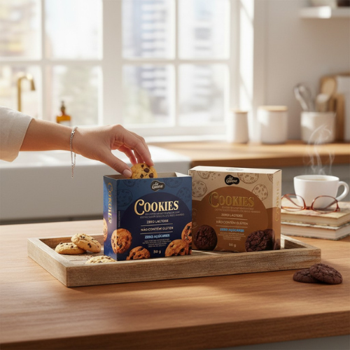 Kit Degustação Cookies de Cacau e de Baunilha