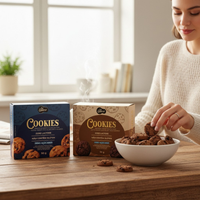 Kit Degustação Cookies de Cacau e de Baunilha