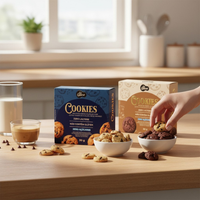 Kit Degustação Cookies de Cacau e de Baunilha