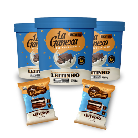 Combo Tri-Leitinho + 2 Alfajores de Leitinho