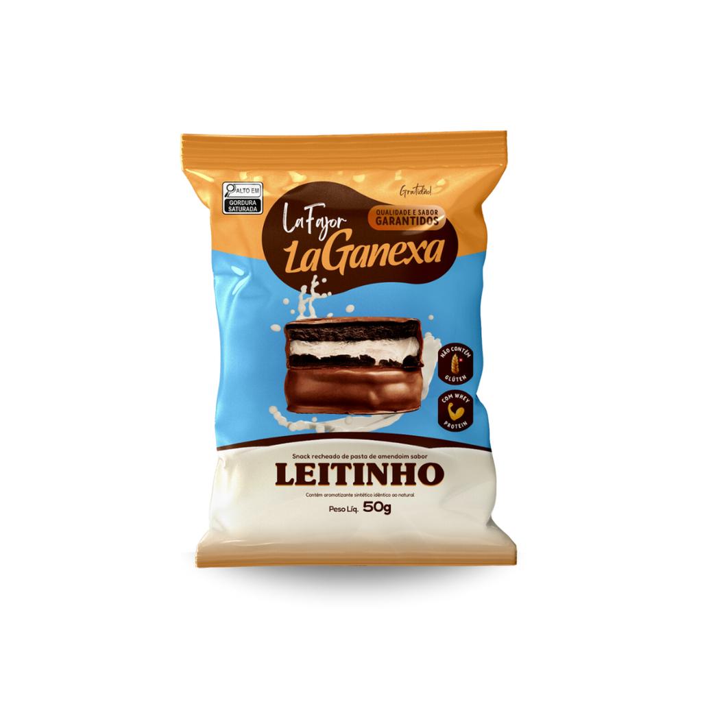 Alfajor sabor Leitinho com Whey Protein - unidade