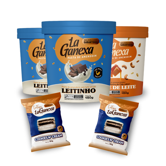 Combo Leitinho + Doce de Leite + 2 Alfajores de Cookies