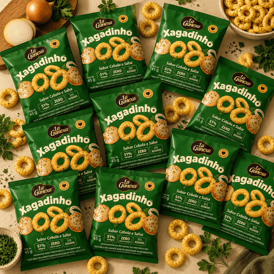 Kit 10 Xagadinhos sabor Cebola e Salsa 45g
