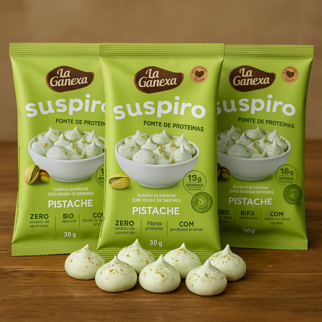 Pistachio flavored Meringue Kisses 30g