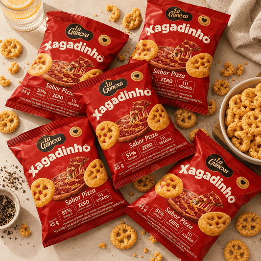 Kit 5 Xagadinhos sabor Pizza 45g