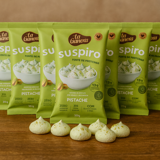 Kit 10 Suspiros sabor Pistache 30g