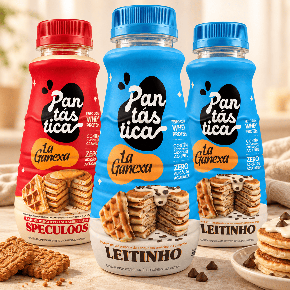 Kit Degustação de Panquecas garrafa - 2 sabores