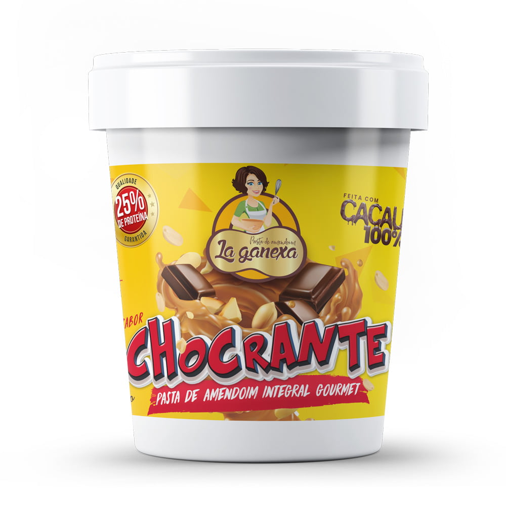 Pasta de Amendoim sabor Chocolate ao Leite Crocante - 25% de Proteína