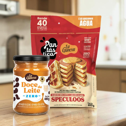 Doce de Leite 400g + Panqueca sabor Speculoos 600g