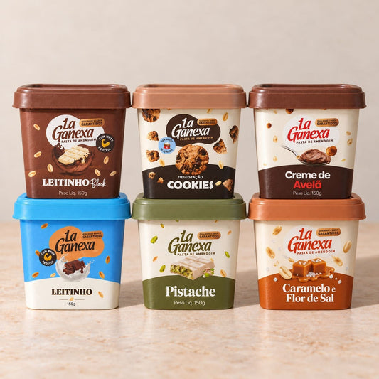 Kit Degustação Pasta de Amendoim - 6 Sabores