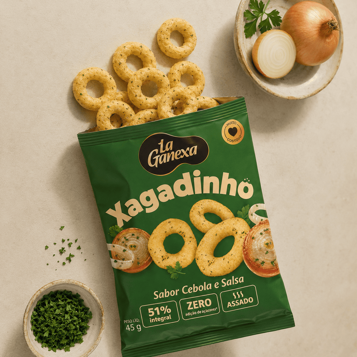 Xagadinho sabor Cebola e Salsa 45g